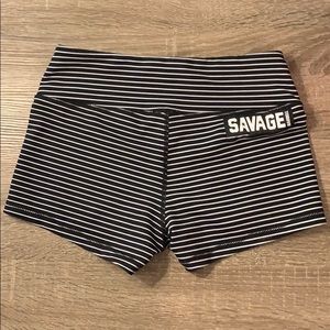 Savage Barbell Booty Shorts - small